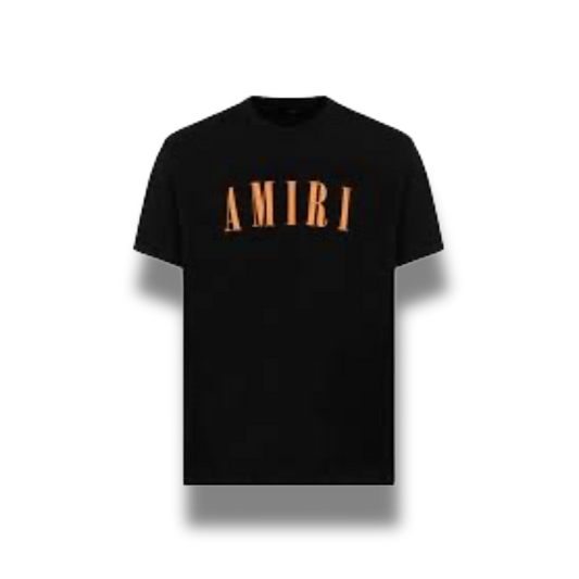 Amiri Core Logo T-Shirt Black And Orange